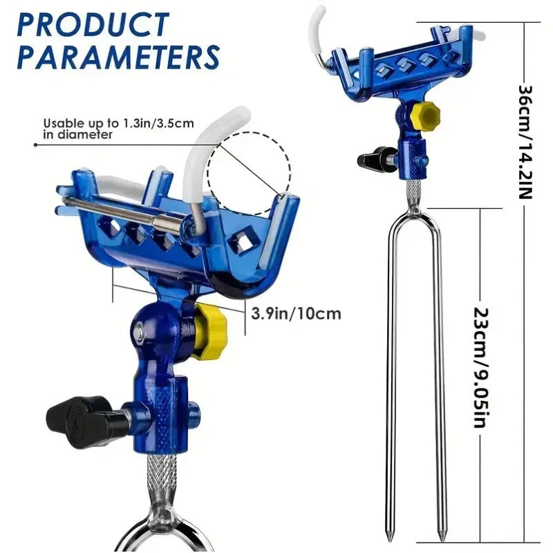 2-Piece Stainless Steel Fishing Rod Holder