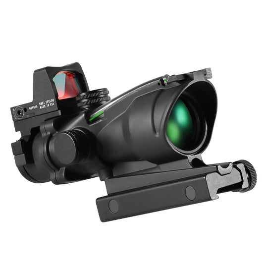 Adjustable 4x32 Red Dot Tactical Scope 20mm Rail
