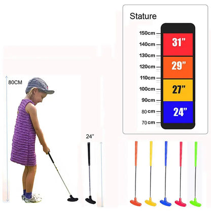 Mini Golf Putters with Rubber Putter Head & Steel Shaft