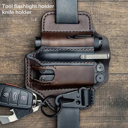 Multi Tool Belt with Leather Bag Portable