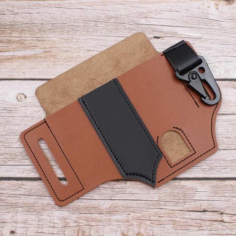 Multi Tool Belt with Leather Bag Portable
