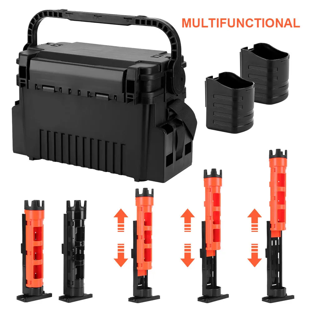 Double Layer Multi-function Large Fishing Box Organizer ...