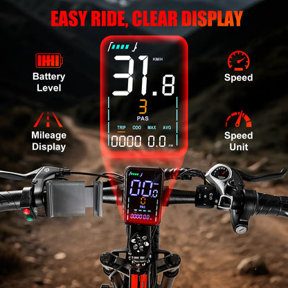 Adult Electric Bike 26" Fat Tire 1500W