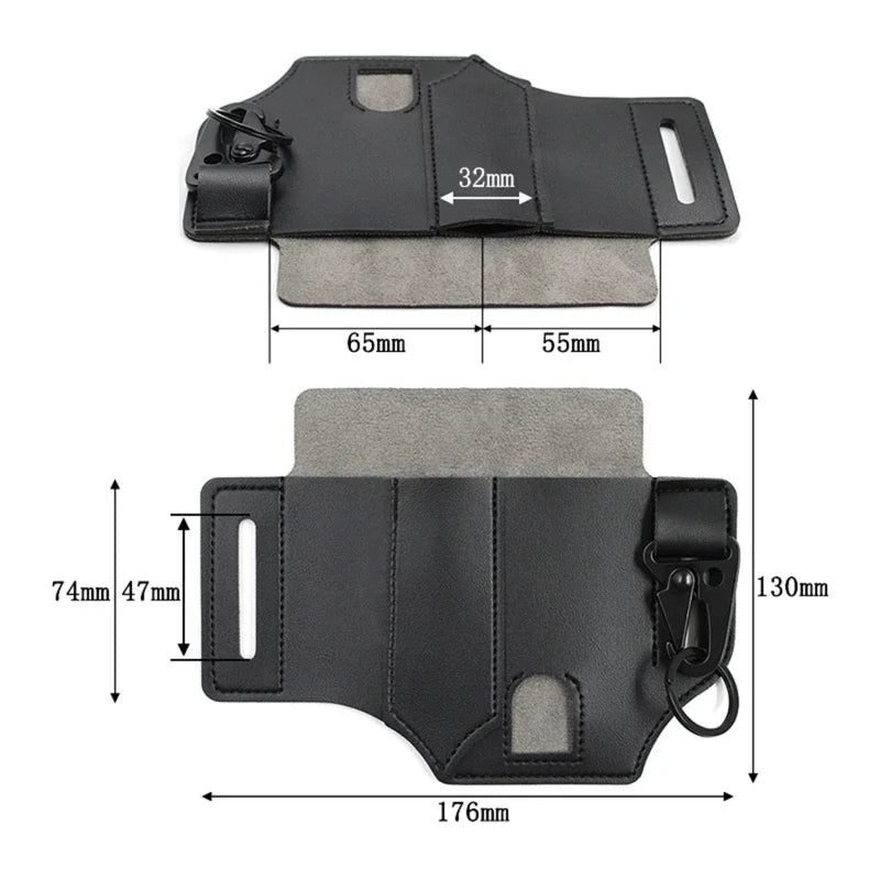 Multi Tool Belt with Leather Bag Portable