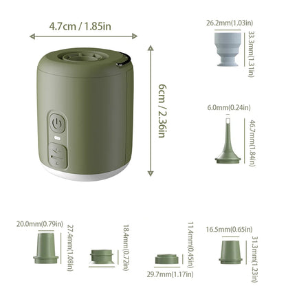 Tiny Air Pump with Camping Lantern